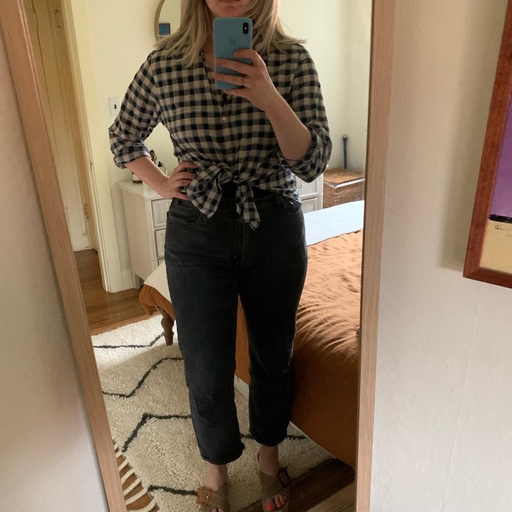 Grayson button down checkered shirt